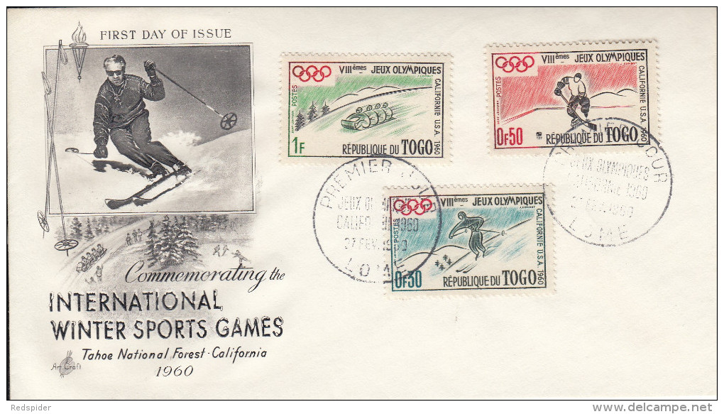 OLYMPISCHE SPIELE-OLYMPIC GAMES, SQUAW VALLEY 1960, Special Cover/stamp/postmark !! - Inverno1960: Squaw Valley