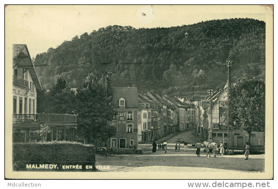 BELGIQUE MALMEDY / Entrée En Ville / CARTE GLACEE - Malmedy