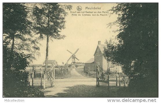 BELGIQUE MEULEBEKE / Allée Du Château Vue Du Moulin / - Meulebeke