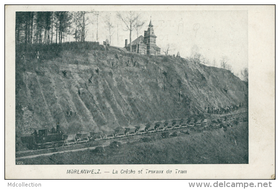 BELGIQUE MORLANWELZ / La Crêche Et Travaux Du Tram / - Morlanwelz