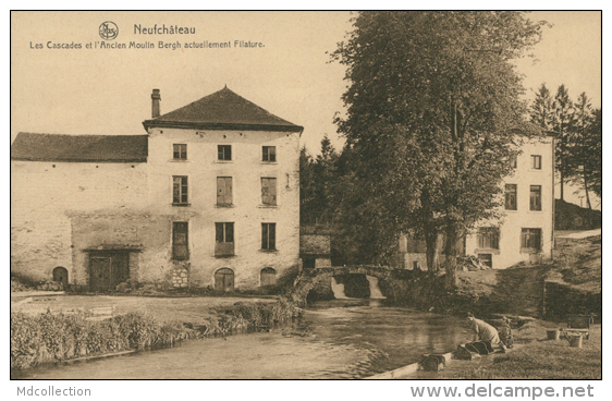 BELGIQUE NEUFCHATEAU / Les Cascades Et L'Ancien Moulin Bergh, Actuellement Filature / - Neufchâteau
