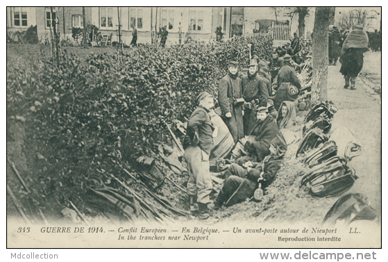 BELGIQUE NIEUPORT / Conflit Européen, Un Avant-poste Autour De Nieuport, Guerre De 1914 / - Nieuwpoort