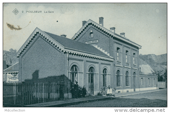 BELGIQUE POULSEUR / La Gare / - Autres & Non Classés