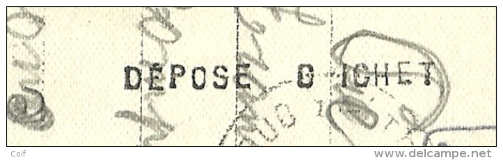 Kaart Met Stempel TOURNAI , Met Stempel DEPOSE GUICHET (noodstempel) - Fortune (1919)