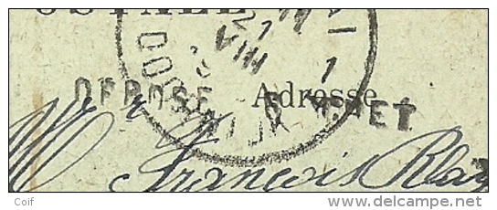 Kaart Met Stempel TOURNAI , Met Stempel DEPOSE GUICHET (noodstempel) - Fortune Cancels (1919)