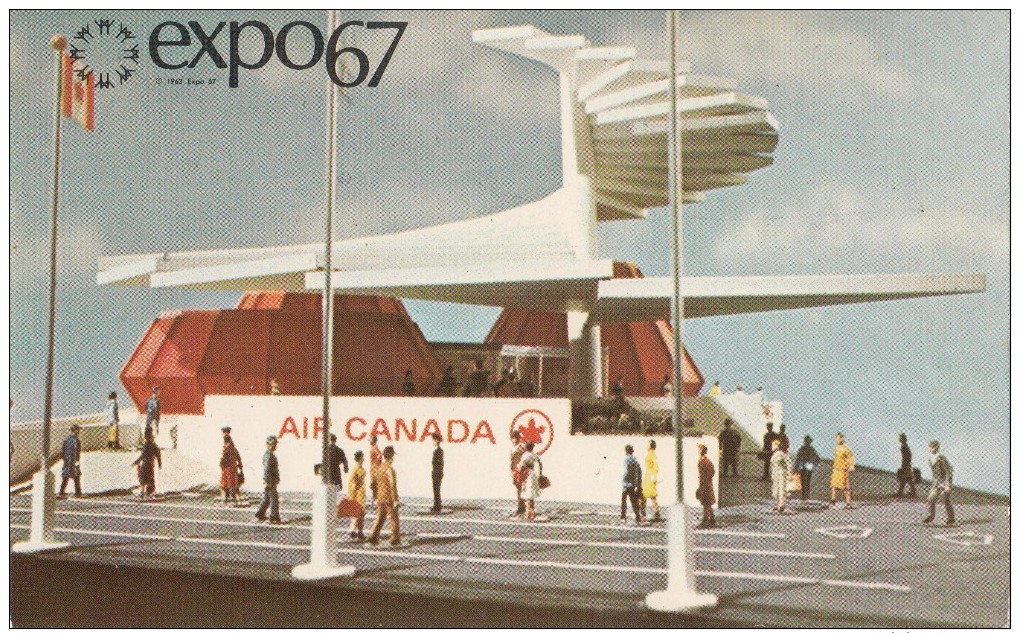 CANADA : MONTRÉAL: Expo67- Le Pavillon D' Air Canada. (3604)  Animation - Montreal