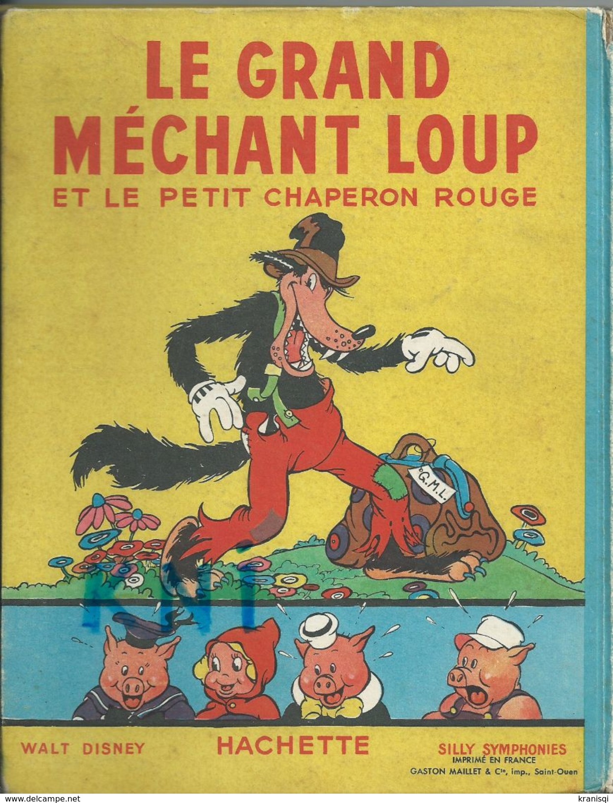 Livre Ancien ,1948 ,Le Grand Méchant Loup Et Le Chaperon Rouge - Hachette