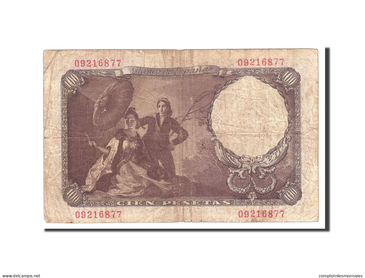 Billet, Espagne, 100 Pesetas, 1946, 1946-02-19, KM:131a, TB - 100 Pesetas