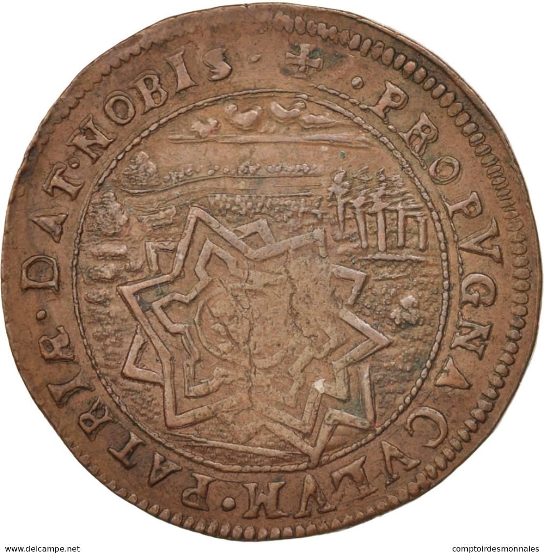 Pays-Bas, Jeton, Spanish Netherlands, Charles II, Bruxelles, 1667, TTB+, Cuivre - Sonstige & Ohne Zuordnung