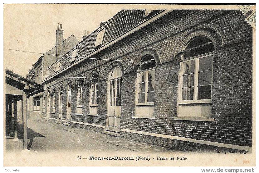 Mons En Baroeul - Ecole De Filles - Autres & Non Classés