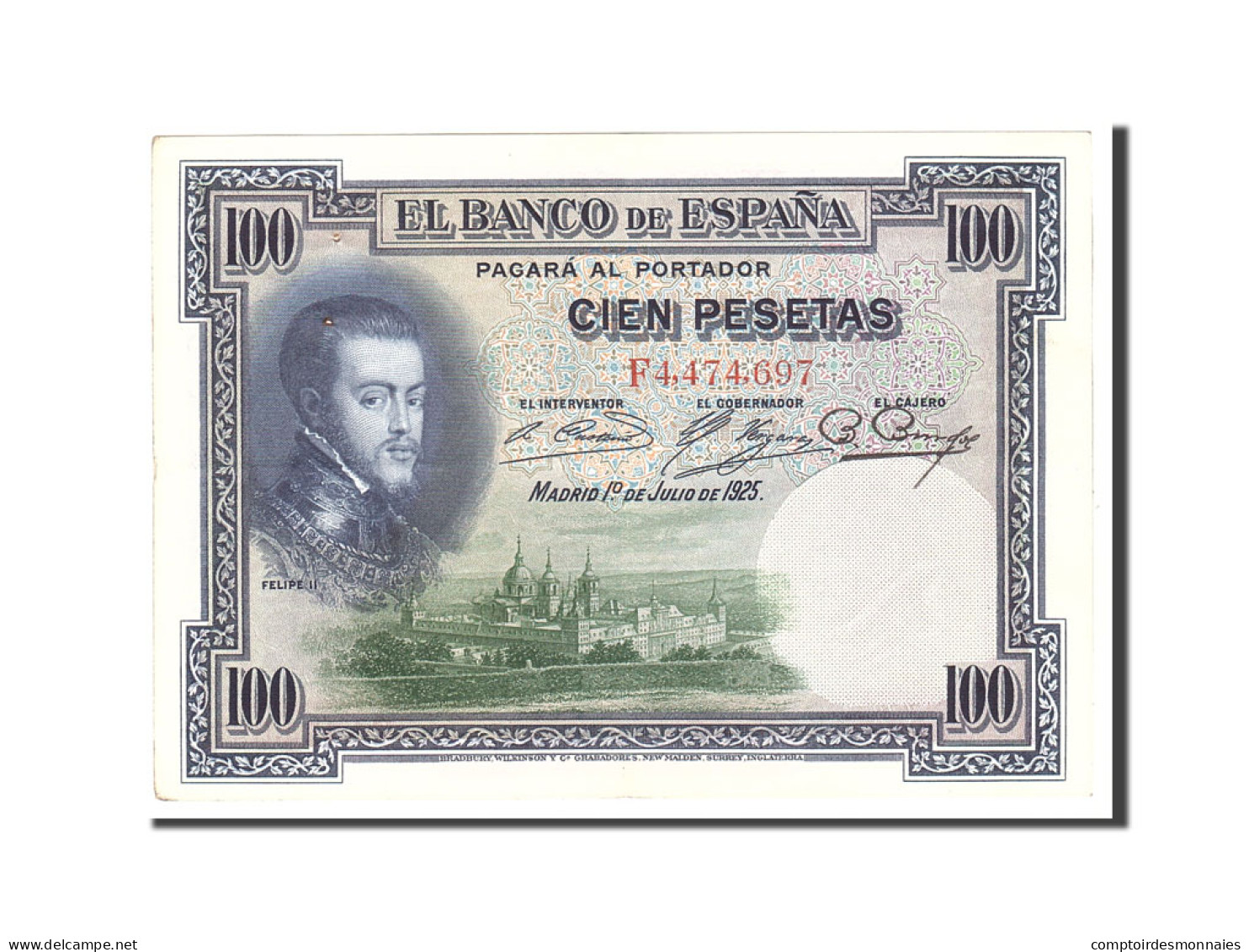 Billet, Espagne, 100 Pesetas, 1925, 1925-07-01, KM:69c, TTB+ - 100 Peseten