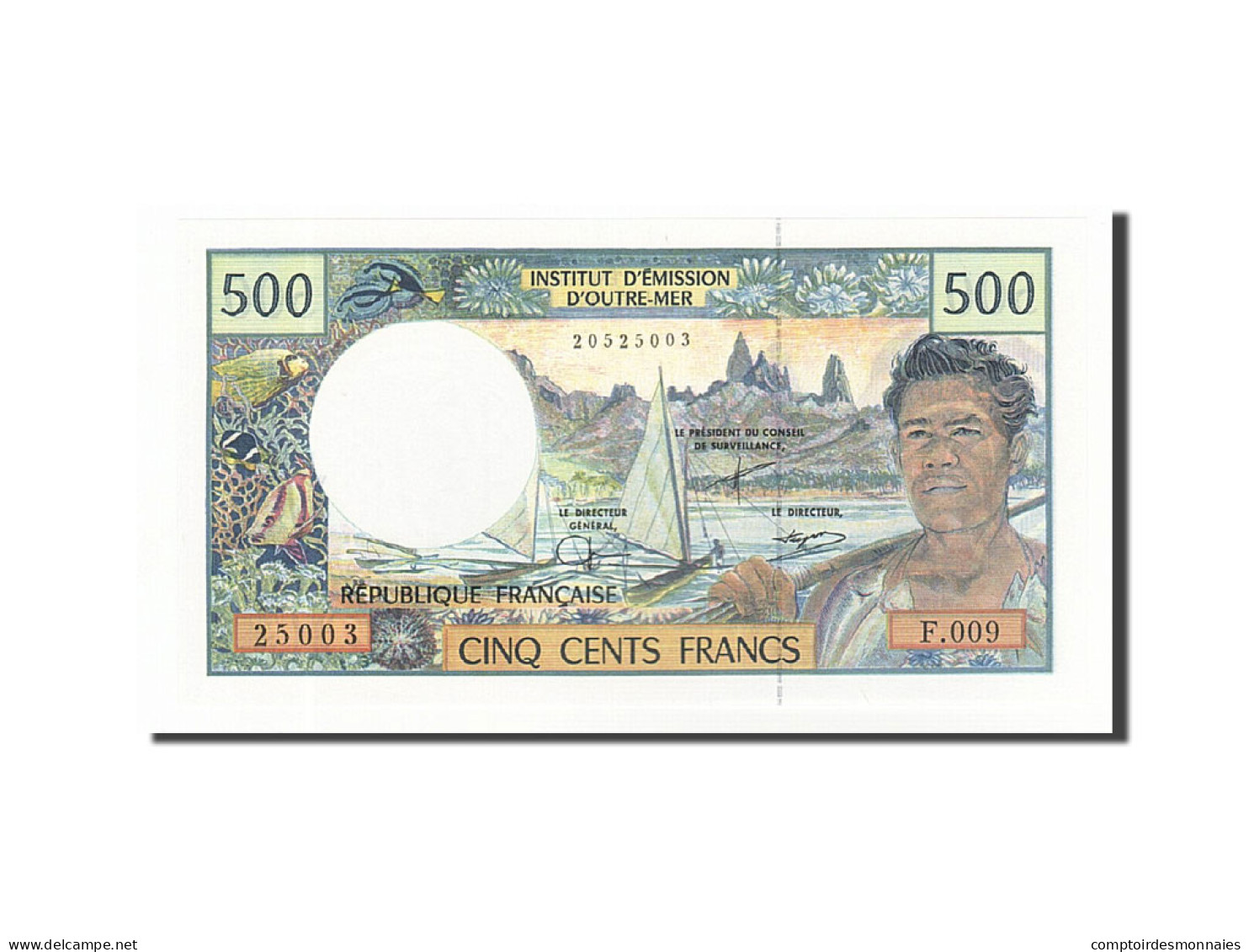 Billet, French Pacific Territories, 500 Francs, 1985-1996, Undated (1992) - Papeete (Polynésie Française 1914-1985)