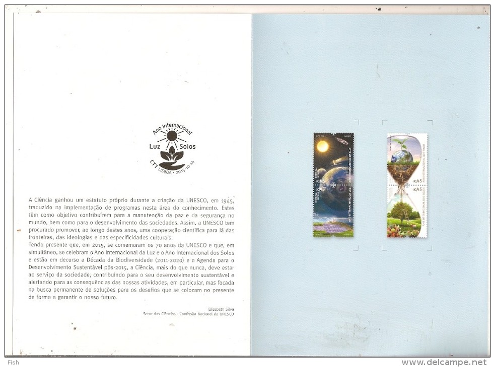 Portugal ** & International Year Of Light And Soil 2015 (PVSB2) - Libretti