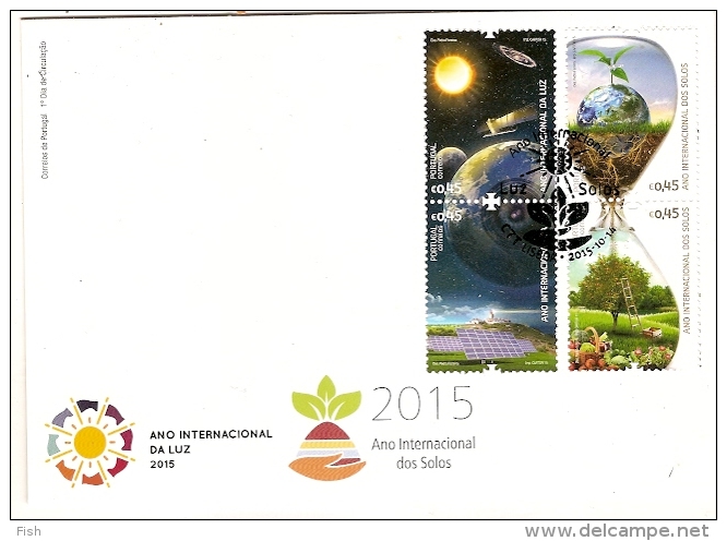 Portugal ** & International Year Of Light And Soil 2015 (PVSB2) - Markenheftchen