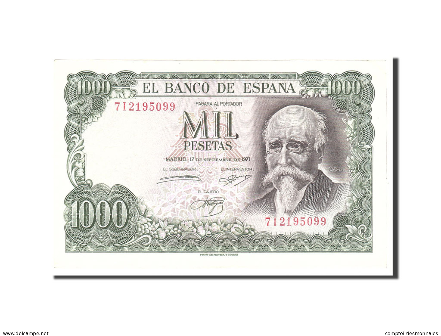 Billet, Espagne, 1000 Pesetas, 1971, 1971-09-17, KM:154, TTB+ - 1000 Pesetas