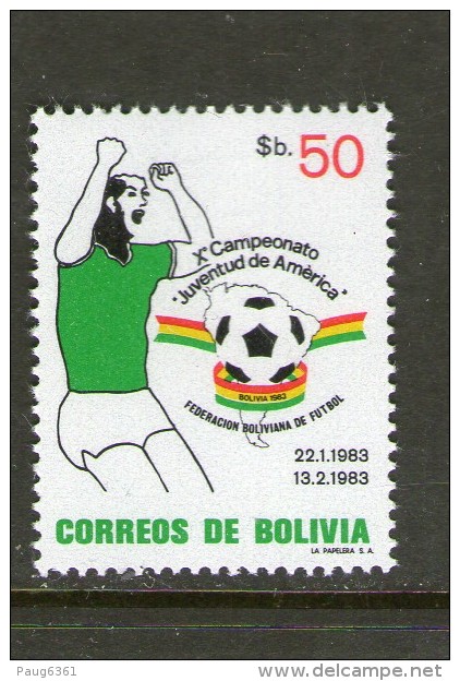 BOLIVIE 1983 FOOTBALL   YVERT  N°634  NEUF MNH** - Neufs