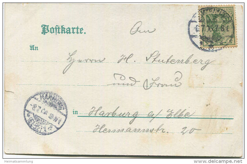 Gruss Aus Buxtehude - Ost- Und Westfleth - Verlag H. Behning Buxtehude Gel. 1906 - Buxtehude