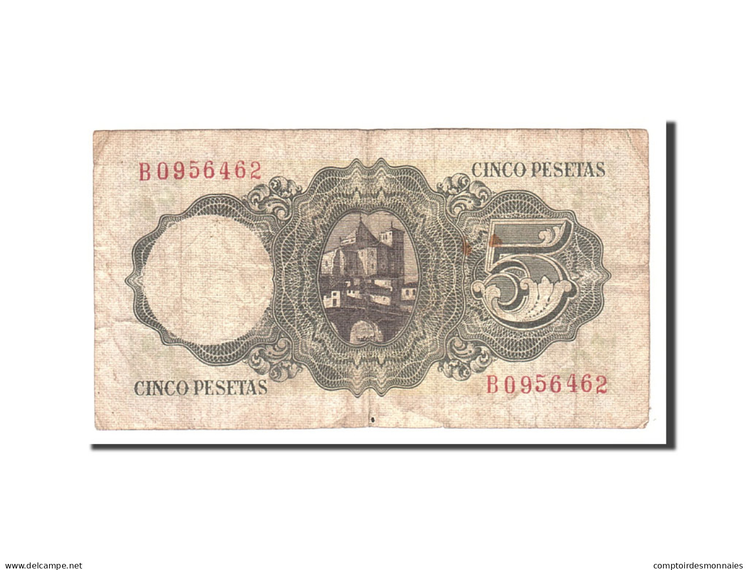 Billet, Espagne, 5 Pesetas, 1951, 1951-08-16, KM:140a, TB - 5 Peseten