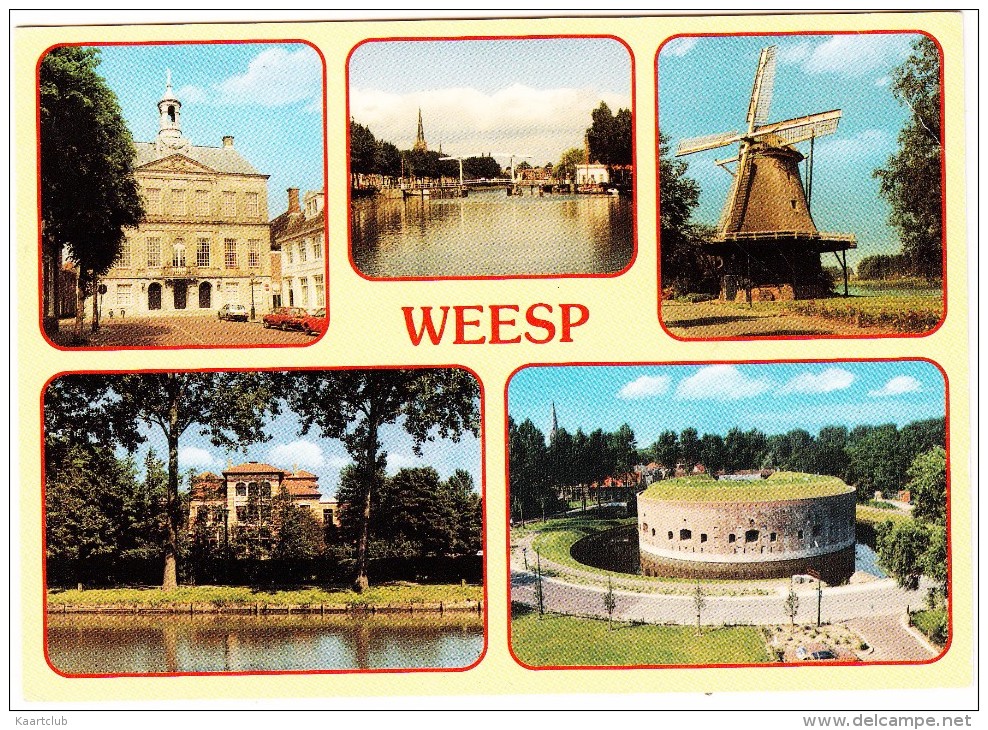 Weesp: Bastion, Stadhuis, Molen, Villa Casparus -  (Noord-Holland, Nederland) - Weesp