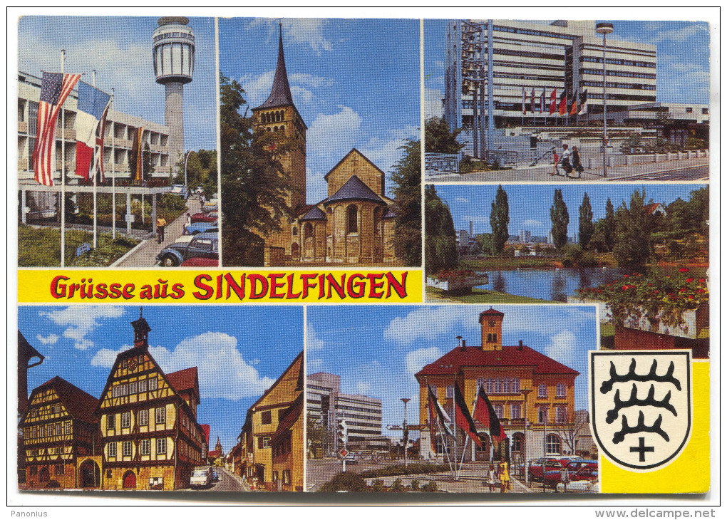 SINDELFINGEN - Germany, Mosaic Postcard - Sindelfingen