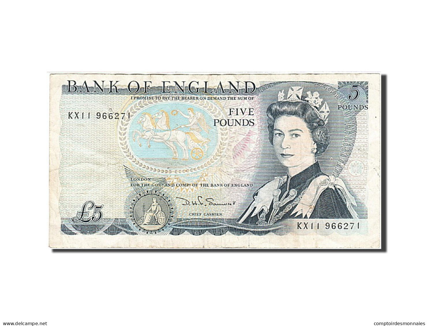 Billet, Grande-Bretagne, 5 Pounds, 1971-1982, 1980-1987, KM:378c, TTB - 5 Pounds