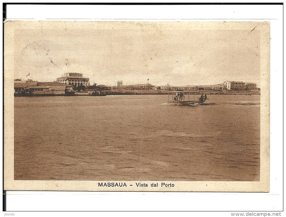 Carte  Erytrée 1935, Vue Du Port De Massaua  ( 322/23) - Erythrée