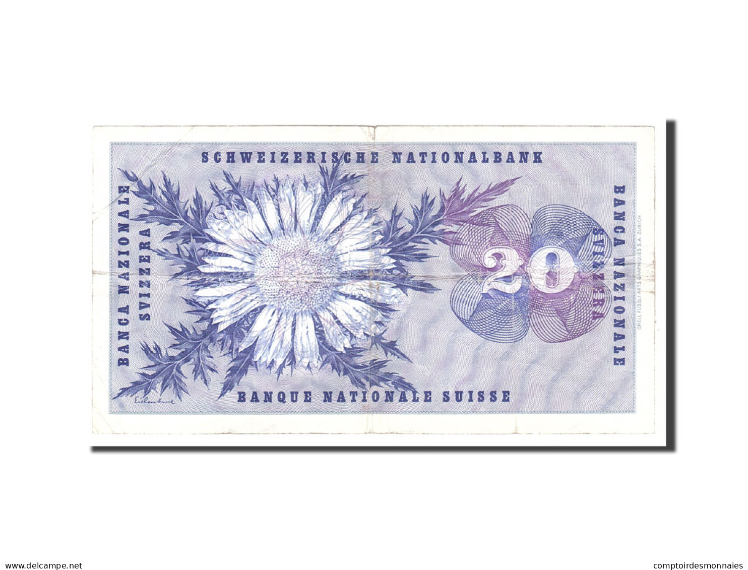 Billet, Suisse, 20 Franken, 1970, 1970-01-05, KM:46r, TTB - Schweiz