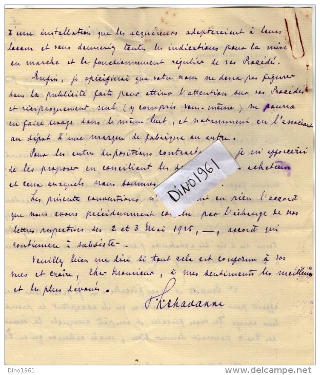 VP3607 -Tabac - Lettre de Mr Louis  CHAVANNE  à  PARIS  pour  Mr SCHLOESING