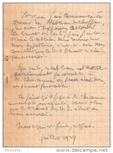 VP3607 -Tabac - Lettre de Mr Louis  CHAVANNE  à  PARIS  pour  Mr SCHLOESING