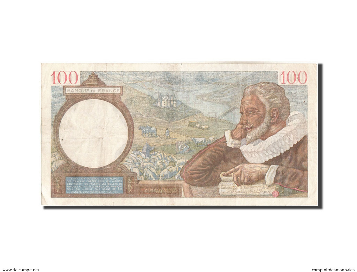 Billet, France, 100 Francs, 100 F 1939-1942 ''Sully'', 1939, 1939-10-12, TTB - 100 F 1939-1942 ''Sully''