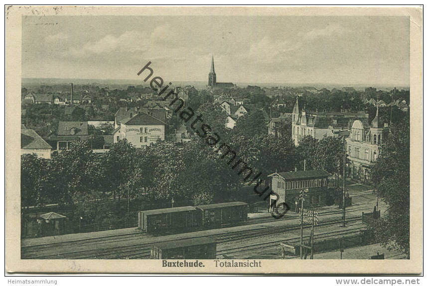 Buxtehude - Totalansicht - Gleisanlagen - Verlag C. Hausmann Buxtehude Gel. 1926 - Buxtehude