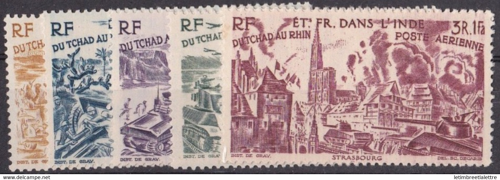⭐ Inde - Poste Aérienne - YT N° 11 à 16 ** - Neuf Sans Charnière - 1946 ⭐ - Neufs