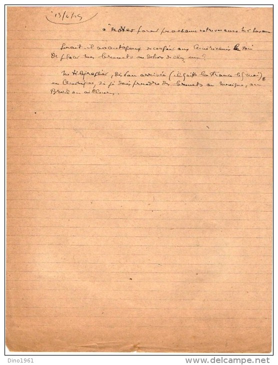 VP3609 -Tabac - Lot De Divers Documents Sur Le Développement De L'industrie Des Tabacs Aux Etat - Unis - Documents