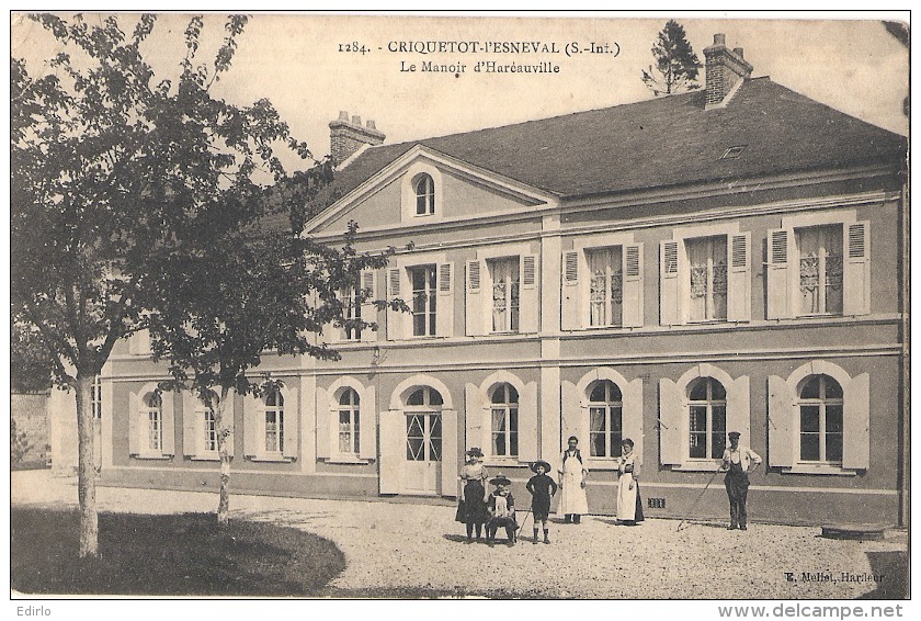 76 Criquetot L'Esneval. Le Manoir D'Haréauville  Timbrée Excellent état - Criquetot L'Esneval