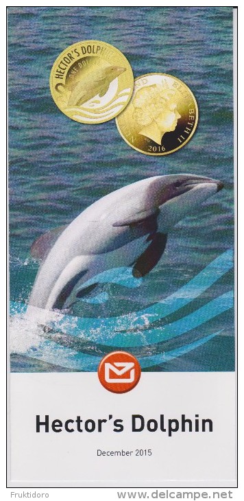 New Zealand 2015 Brochure About Hector's Dolphin Coin - Materiaal