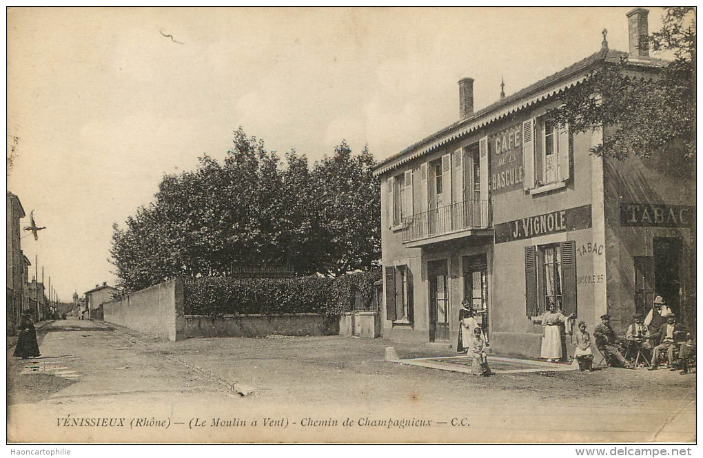 Venissieux :  Chemin De Champagnieux - Café De La Bascule - Vénissieux