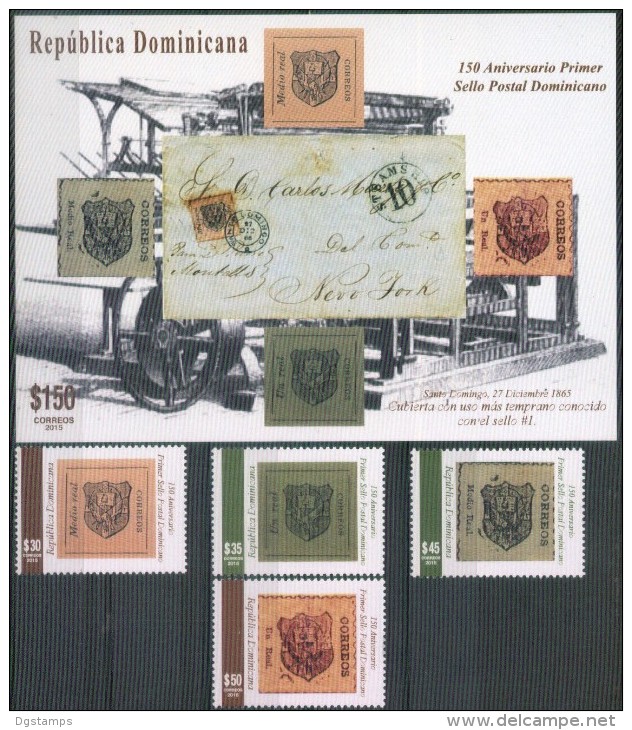 Dominicana 2015 ** 150 Años Del Sello Postal Dominicano. See Desc. - Repubblica Domenicana