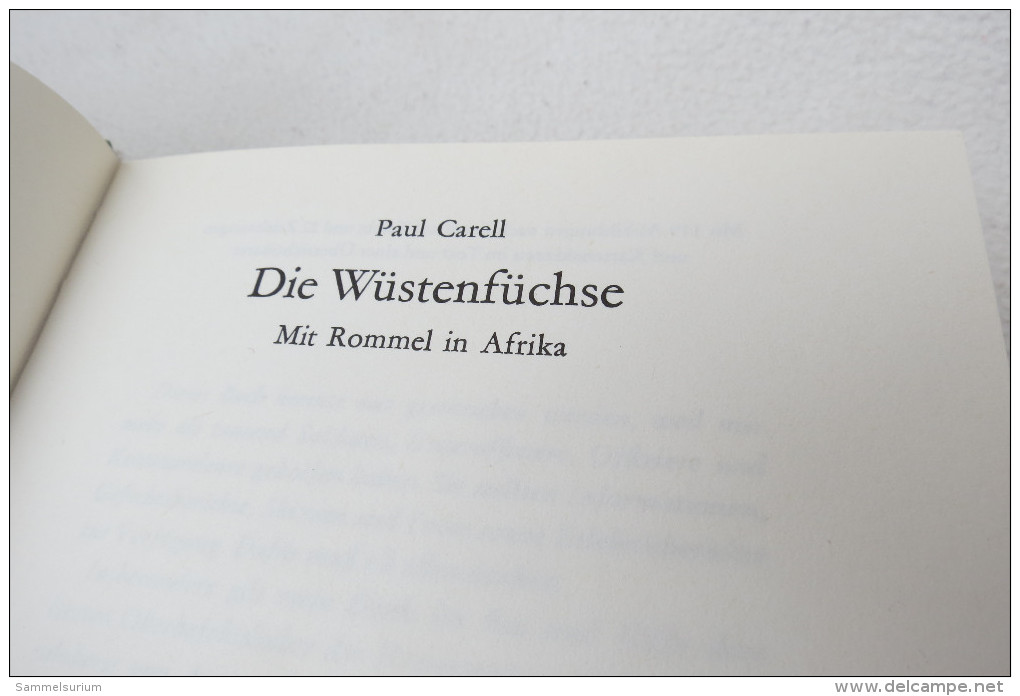 Paul Carell "Die Wüstenfüchse" Mit Rommel In Afrika - Policía & Militar