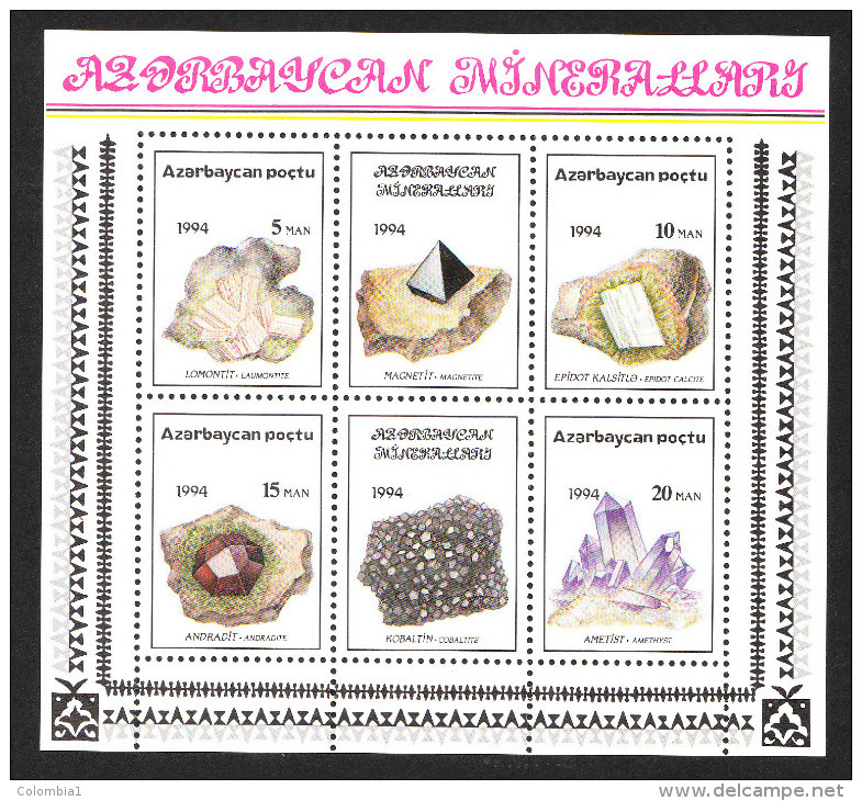 RUSSIE AZEBAHIDJAN BLOC MINERAUX 1994 - Autres & Non Classés