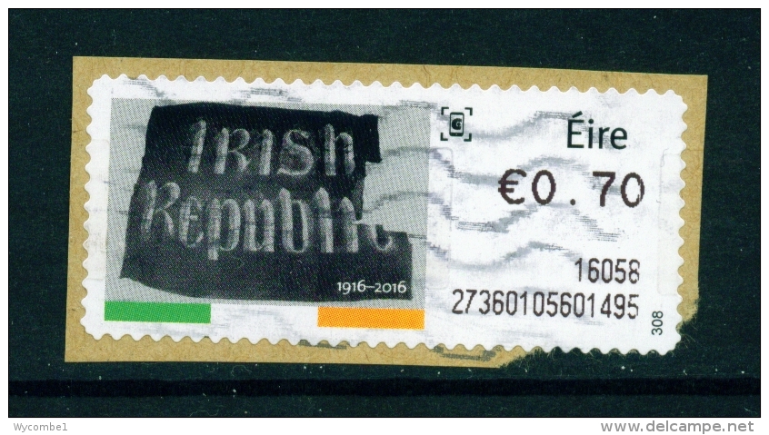 IRELAND  -  2016  Easter Rising 1915  Post And Go Label  Used As Scan (on Piece) - Frankeervignetten (Frama)