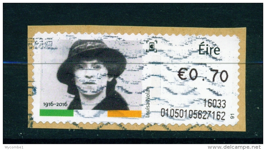 IRELAND  -  2016  Easter Rising 1915  Post And Go Label  Used As Scan (on Piece) - Affrancature Meccaniche/Frama