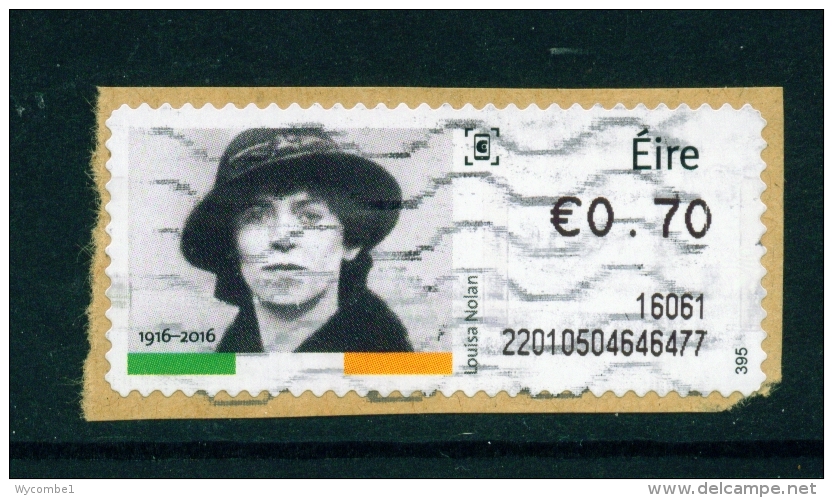 IRELAND  -  2016  Easter Rising 1915  Post And Go Label  Used As Scan (on Piece) - Affrancature Meccaniche/Frama
