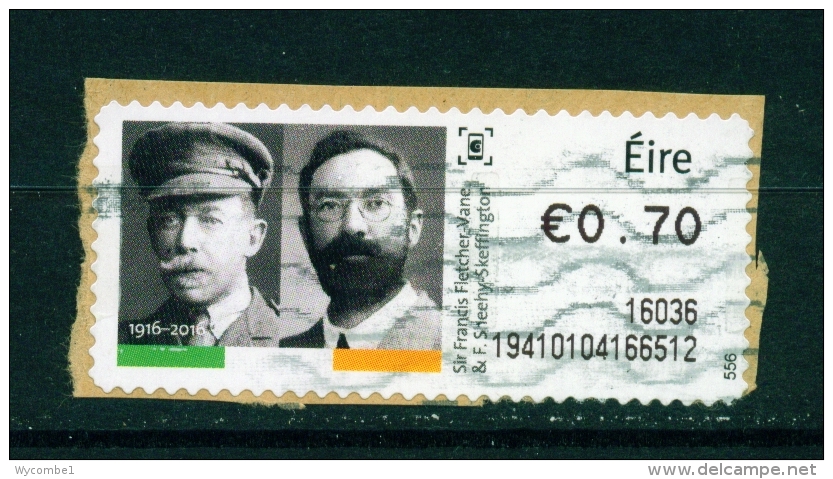 IRELAND  -  2016  Easter Rising 1915  Post And Go Label  Used As Scan (on Piece) - Vignettes D'affranchissement (Frama)