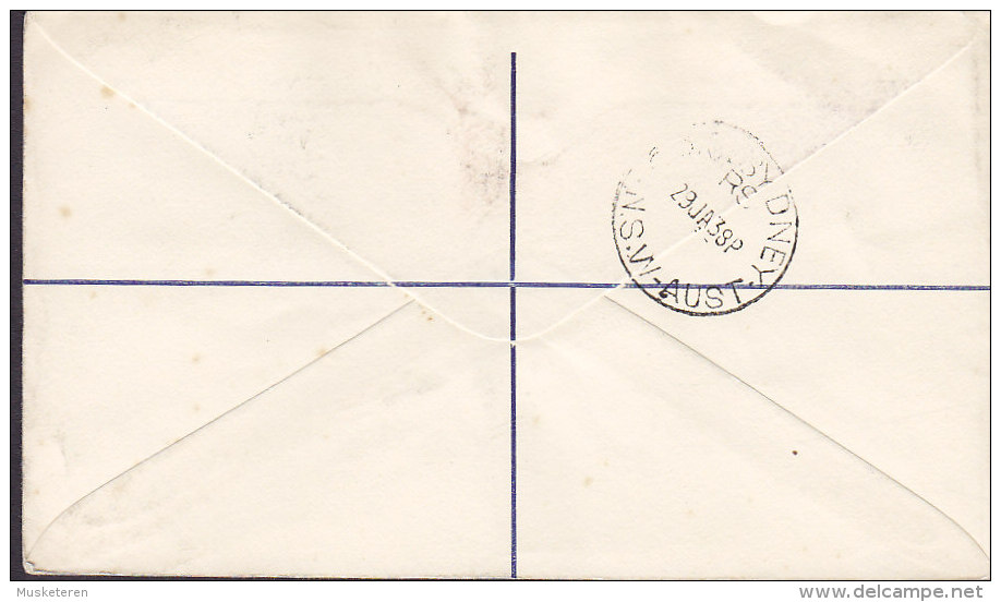 Swaziland MBABANE 1937 Cover Brief GVI. Coronation Issue Complete Set (2 Scans) - Swaziland (...-1967)