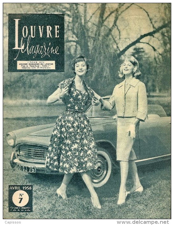 Louvre Magazine Catalogue Du Magasin Avril 1958 16 Pages Très Bon Etat - Autres & Non Classés