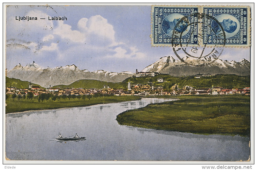Ljubljana Laibach Used To La Queur En Yvenines France  Edit LJF 1917 - Slovenië