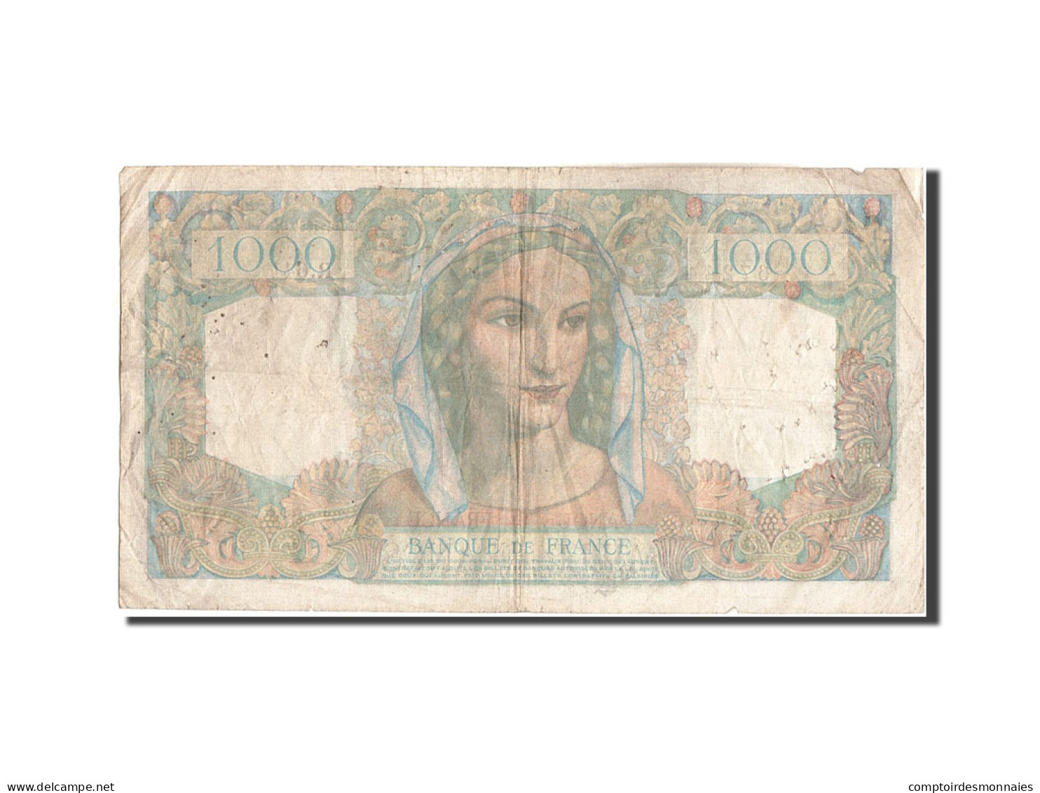 Billet, France, 1000 Francs, 1 000 F 1945-1950 ''Minerve Et Hercule'', 1950 - 1 000 F 1945-1950 ''Minerve Et Hercule''