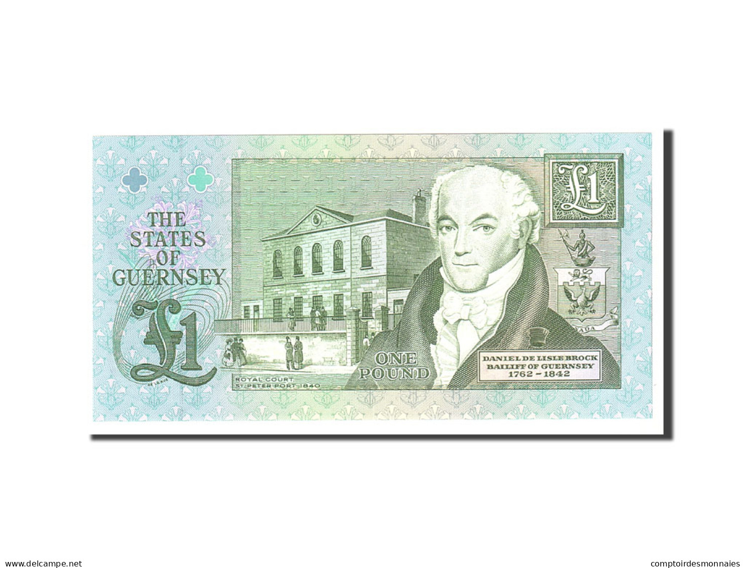 Billet, Guernsey, 1 Pound, 1991, Undated, KM:52c, NEUF - Guernsey