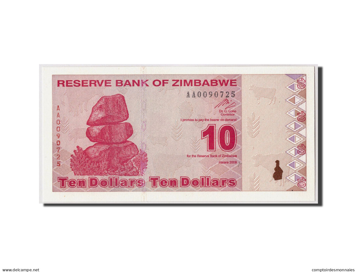 Billet, Zimbabwe, 10 Dollars, 2009, 2009-02-02, KM:94, NEUF - Zimbabwe