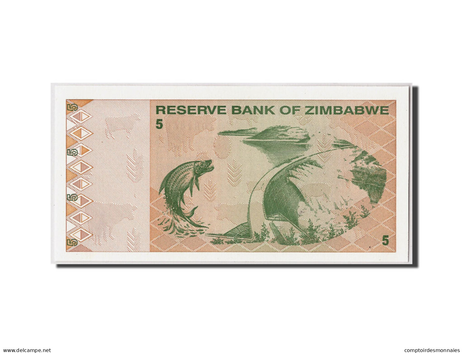 Billet, Zimbabwe, 5 Dollars, 2009, 2009-02-02, KM:93, NEUF - Zimbabwe